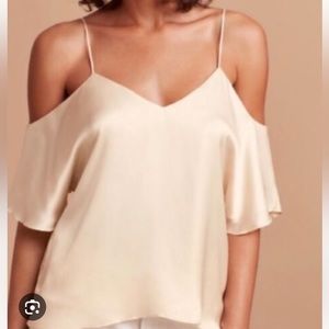 Aritzia Wilfred Grey Draveil Cold Blouse